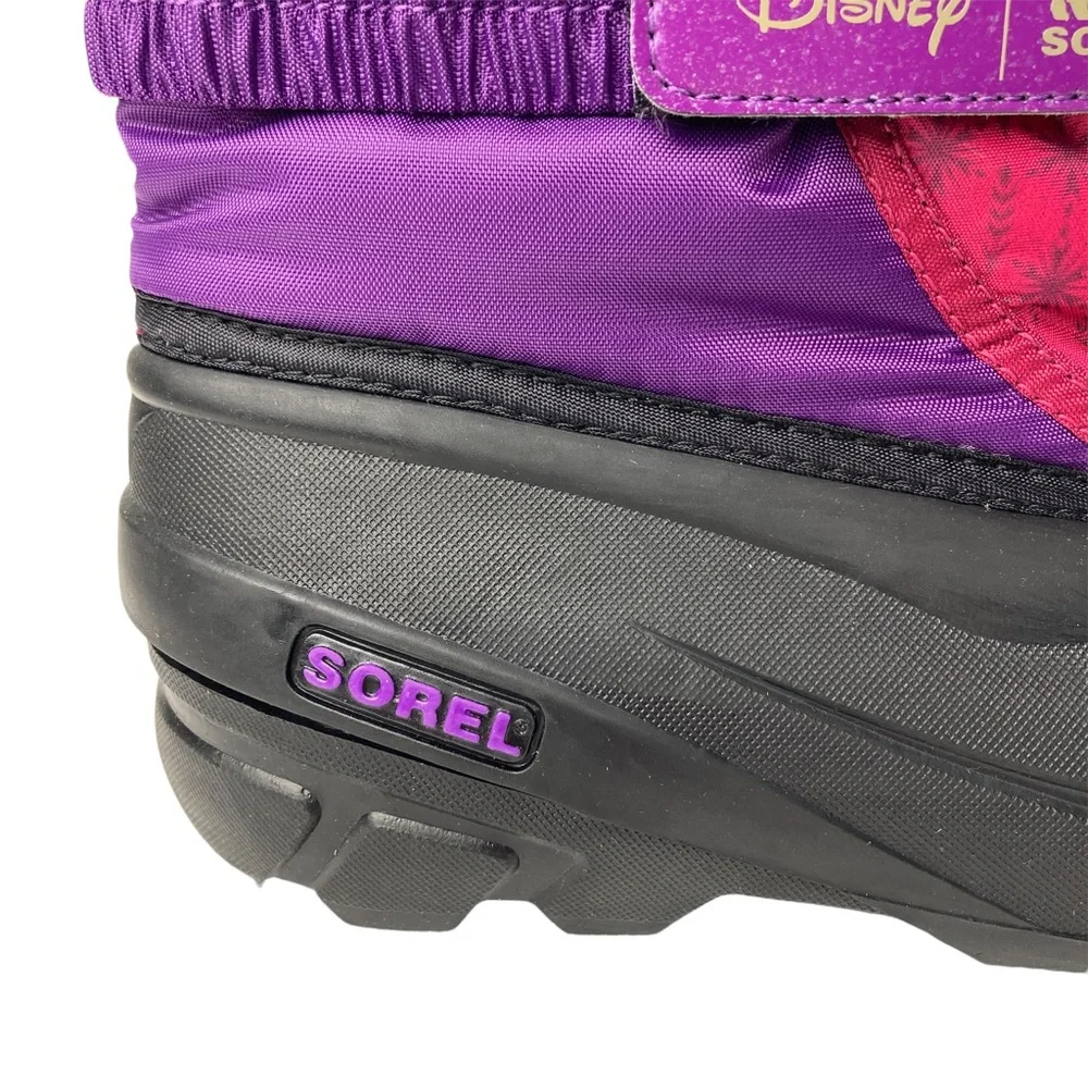 Sorel Disney rain boots toddler Waterproof Little Youth Flurry Frozen 2 PURPLE, - Picture 6 of 13
